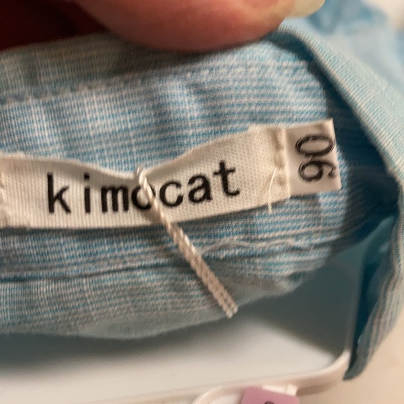 Kimo Cat Boys Cute Easter outfit dress shirt, bow tie, short set - Picture 5 of 5